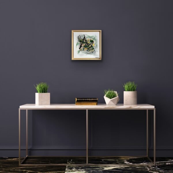 tableau vert sur mur gris tableau vert sur mur gris