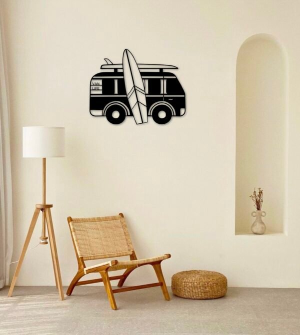 Décoration murale Le Van Créart Bordeaux Décoration murale Le Van, Créart Bordeaux, tableau en bois noir découpé au laser