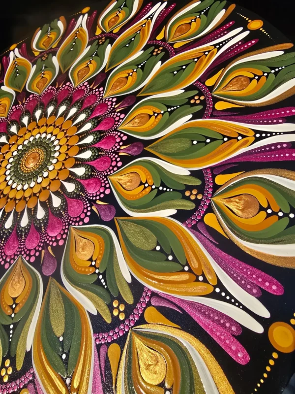 tableau 40cm vert fuchsia2