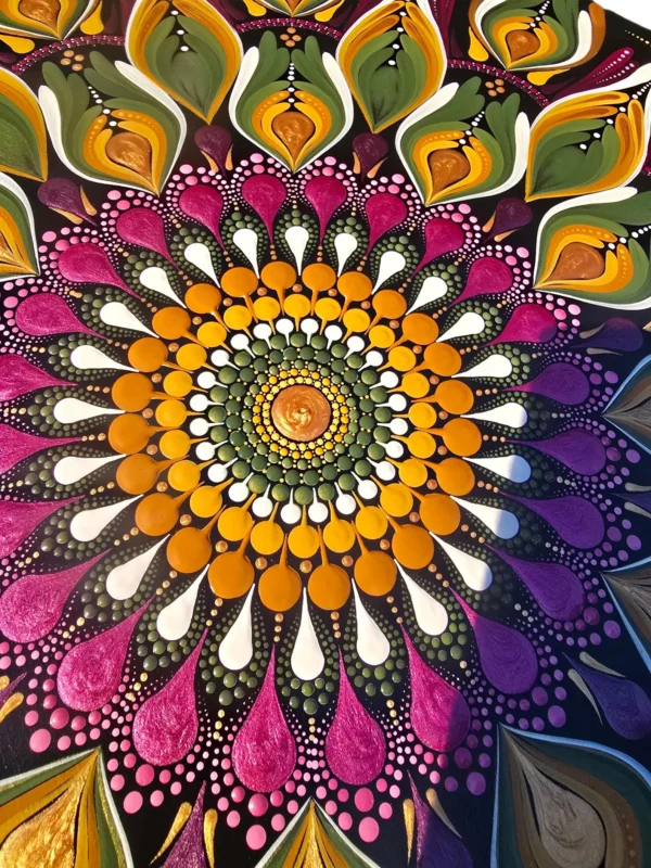 tableau 40cm vert fuchsia4