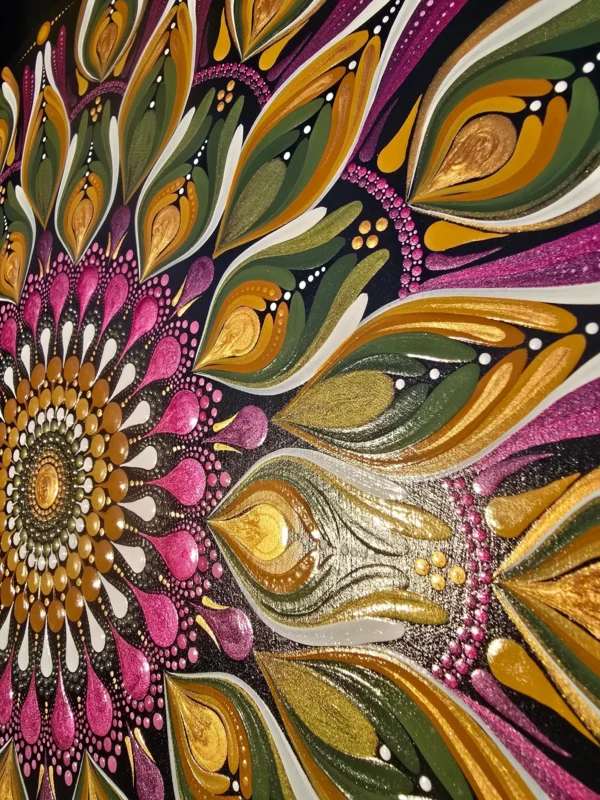 tableau 40cm vert fuchsia5