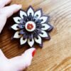 🌸 Fleur Murale en Bois – Décoration Artisanale & Élégante | Créa Coquelicot