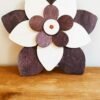 🌸 Fleur Murale en Bois – Décoration Artisanale & Élégante | Créa Coquelicot