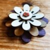 🌸 Fleur Murale en Bois – Décoration Artisanale & Élégante | Créa Coquelicot