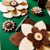 🌸 Fleur Murale en Bois – Décoration Artisanale & Élégante | Créa Coquelicot
