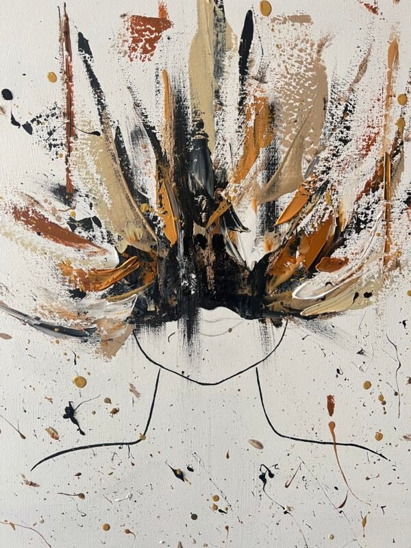 Sous le masque - Tableau abstrait