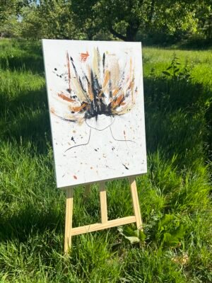 Sous le masque - Tableau abstrait
