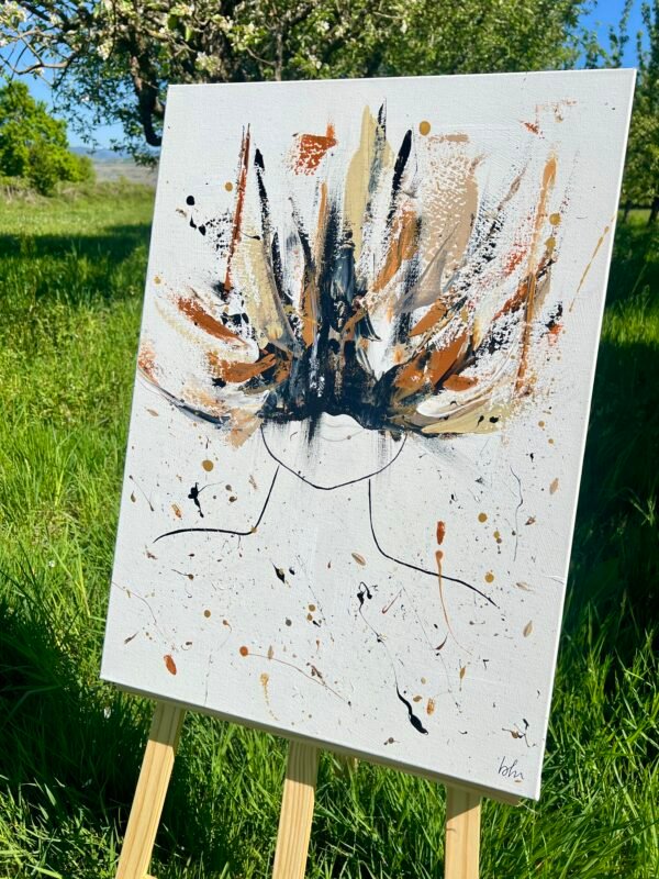 Sous le masque - Tableau abstrait