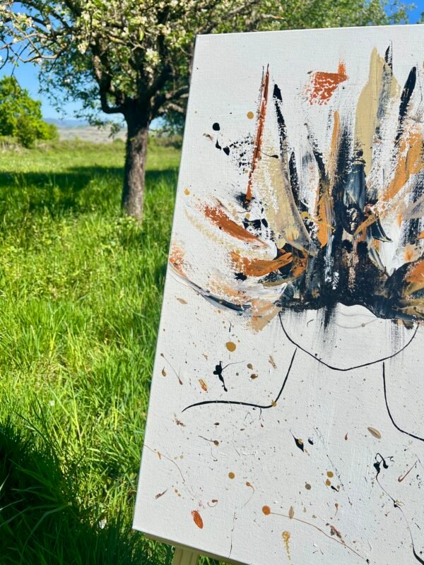 Sous le masque - Tableau abstrait